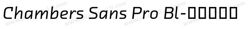 Chambers Sans Pro Bl字体转换